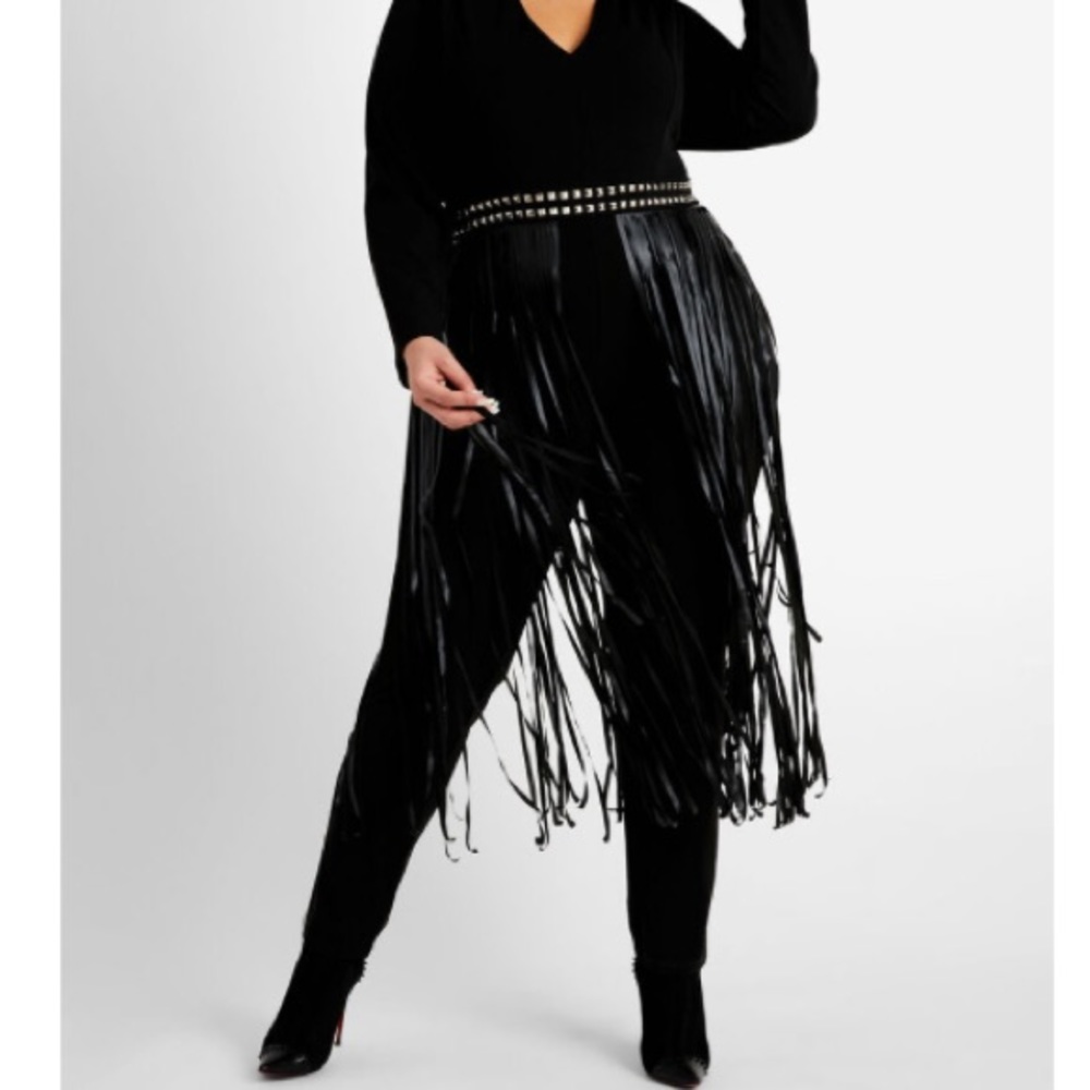 Studded Fringe Jumpsuit